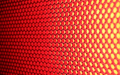 Abstraktes Rot-Gelb-Licht als Symbol für Lichttherapie, Rotlicht und Nahinfrarot